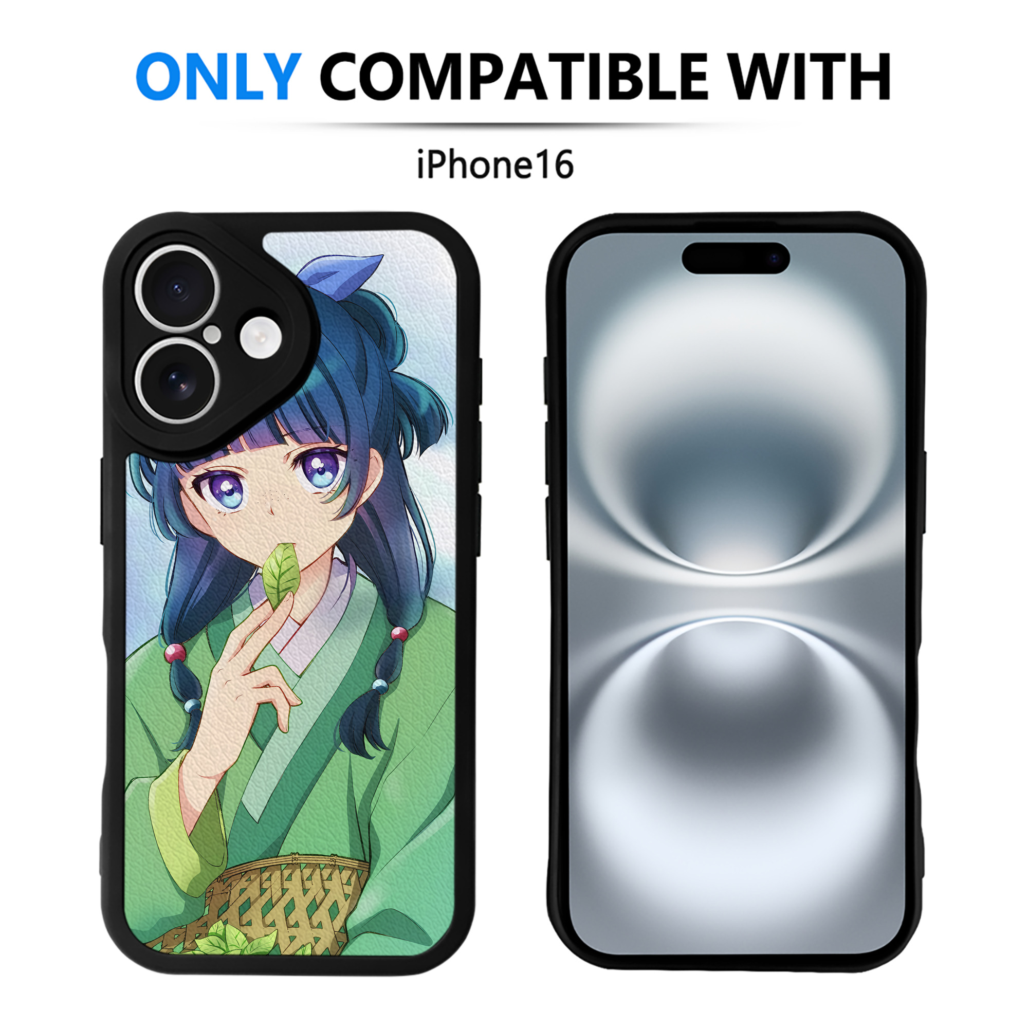 （画像用） 薬屋のひとりごと The Apothecary Diaries 【iPhone 16シリーズ対応】シリコンスマホケース（レザー調） 材質：シリコン